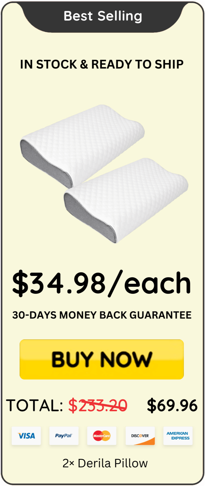 Derila Pillow best offer price